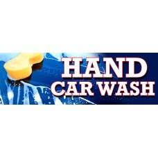 Hand Car Wash PVC Banner